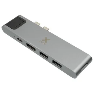 Xtorm Adapter XTORM USB-C Hub 7-in-1 szary - Adaptery i przejściówki - miniaturka - grafika 1