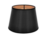 Oprawy, klosze i abażury - Stożkowy abażur w kolorze czarnym i złotym - miniaturka - grafika 1