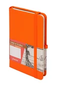 Notesy i bloczki - Antra Notes A6 Secesja, kratka, pomarańczowy - miniaturka - grafika 1