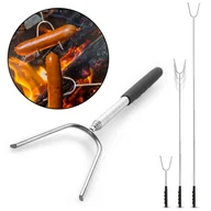 Akcesoria do grilla - Widelec Ogniskowy Do Pieczenia Kiełbas Teleskopowy Tadar 30-115 Cm - miniaturka - grafika 1