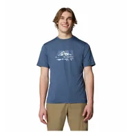 Koszulki sportowe męskie - Koszulka męska Columbia Kwick Hike™ Graphic Short Sleeve Tee Rozmiar: M / Kolor: ciemnoniebieski - miniaturka - grafika 1