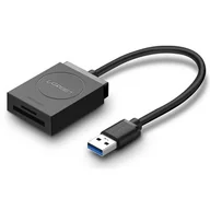 Czytniki kart pamięci - UGREEN Czytnik kart SD/microSD CR127 Czarny - miniaturka - grafika 1