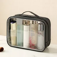 Kosmetyczki, organizery i kuferki - Kosmetyczka organizer na kosmetyki czarna 26x20x11cm KS105WZ1 - miniaturka - grafika 1