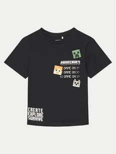 NAME IT T-Shirt Jafar MINECRAFT 13238538 Czarny Regular Fit - Moda i Uroda OUTLET - miniaturka - grafika 1