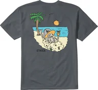 Koszulki męskie - t-shirt męski ETNIES TROPIC SUMMER TEE Cement - miniaturka - grafika 1