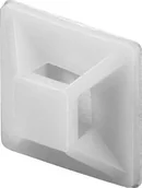 Maskownice do kabli - Goobay Uchwyt na opaski kablowe, samoprzylepny, naturalny - miniaturka - grafika 1