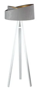 Szaro-biała asymetryczna lampa stojąca trójnóg - S025 L3-R88 - Lampy stojące - miniaturka - grafika 1