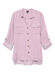 Vero Moda Bluzka w kolorze różowo-białym - Bluzki damskie - miniaturka - grafika 1