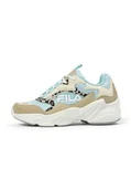 Buty dla dziewczynek - FILA Collene Logo Kids Sneakersy dziewczęce, Antique White Blue Glow, 35 EU - miniaturka - grafika 1