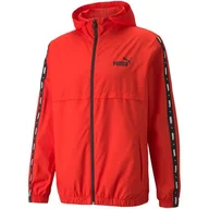 Kurtki męskie - Kurtka męska Puma ESS+TAPE Windbreaker czerwona 847477 11-M - miniaturka - grafika 1
