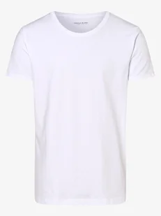 Finshley & Harding T-shirty pakowane po 2 szt. Mężczyźni Bawełna biały jednolity, S - Koszulki męskie - miniaturka - grafika 1