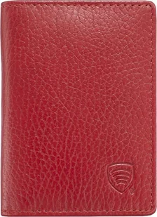 KORUMA Mały skórzany portfel czerwony KUK-77TPR Uniwersalny - Portfele - miniaturka - grafika 1