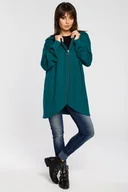 Bluzy damskie - BeWear Damska długa bluza Lirohn B054 zielony XXL/3XL - miniaturka - grafika 1