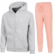 Dresy męskie - 4F OCIEPLANY DZIEWCZÄCY DRES KOMPLET BLUZA SPODNIE / rozm 164 - miniaturka - grafika 1