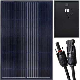 Zestaw solarny fotowoltaiczny 110W 12V (Panel solarny 110W, Regulator napięcia 10A) VOLT POLSKA - Zestawy solarne - miniaturka - grafika 1