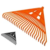 Grabie i motyki - Pro 12259 Grabie plastikowe do liści 24-zęby nieoprawne, typ kanadyjski, 61cm czarne - miniaturka - grafika 1