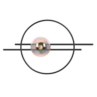 Lampy ścienne - Niebanalny kinkiet z ozdobnym okręgiem i kloszem K-5346 z serii CORSA - miniaturka - grafika 1