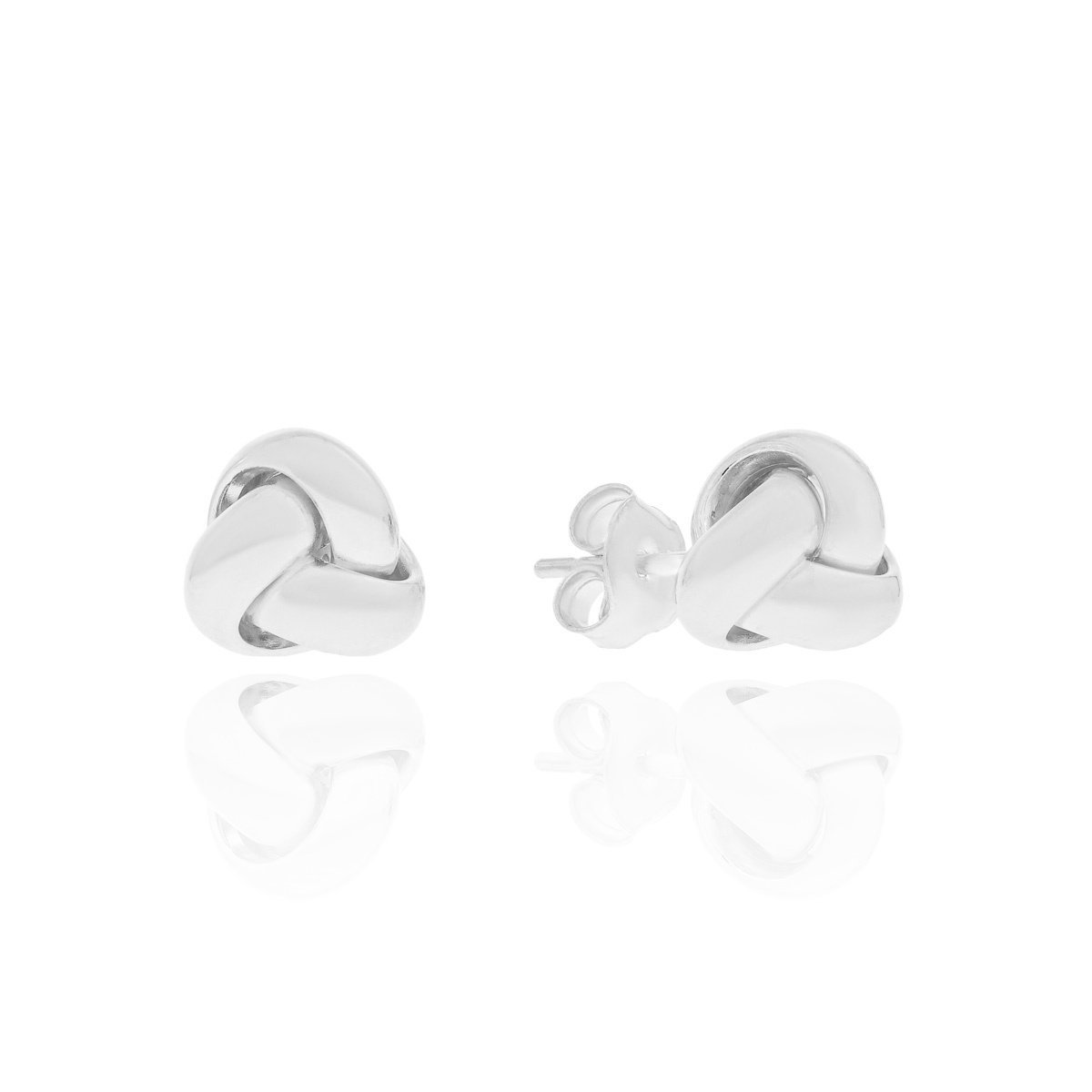 Srebrne kolczyki supełki sztyfty pr. 925