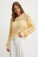 Swetry damskie - Pepe Jeans sweter ISABELLA damski kolor żółty  PL702173 - miniaturka - grafika 1