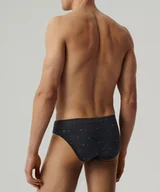 Majtki męskie - SLIPY ATLANTIC 3MP-186 WL25 (kolor czarny-zielony-grafit, rozmiar L) - miniaturka - grafika 1