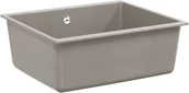 Zlewozmywaki - vidaXL Zlew Szary 530 x 460 mm 80% Kwarc i 20% Żywica - miniaturka - grafika 1