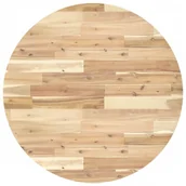 Blaty meblowe i parapety okienne - Blat do stolika, okrągły, Ø80x2 cm, lite drewno akacjowe - miniaturka - grafika 1