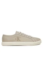 Trampki damskie - Calvin Klein Jeans Tenisówki Ess Vulc Low Cv Mg Wn YW0YW01762 Beżowy - miniaturka - grafika 1