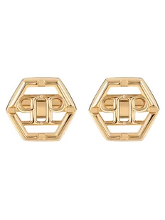 PHILIPP PLEIN Spinki do mankietów Plein Icon PJ9AA11CU Złoty - Spinki do mankietów i krawatów - miniaturka - grafika 1