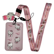 Breloki - Identyfikator Na Karte Na Dokument Holder Róż Hello Kitty Brelok - miniaturka - grafika 1