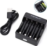 Ładowarki do aparatów dedykowane - Ładowarka Aigostar Ładowarka do akumulatorków od 1 do 4 ogniw AA/AAA zasilana z USB Ładowarka do akumulatorków od 1 do 4 ogniw AA/AAA zasilana z USB - miniaturka - grafika 1