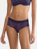 Majtki damskie - Triumph Bokserki Illusion 10219748 Niebieski - miniaturka - grafika 1