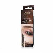 Akcesoria i kosmetyki do stylizacji brwi - Delia Eyebrow Expert marker do brwi 24h - brązowy - miniaturka - grafika 1