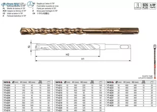 Yato Wiertło do do betonu X-TIP SDS+ 8x160mm YT-4205 - Wiertła - miniaturka - grafika 2