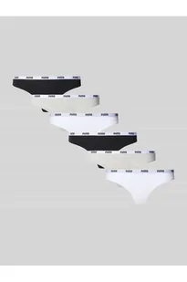 Stringi z elastycznym pasem z logo w zestawie 6 szt. - Puma - Majtki damskie - miniaturka - grafika 1