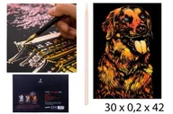 Prace ręczne dla dzieci - Zdrapywanka kopertowa Pies 1006255 NORIMPEX - miniaturka - grafika 1