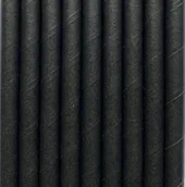 Słomki do napojów - Słomki Rurki Papierowe Eko Czarne 100Szt - miniaturka - grafika 1