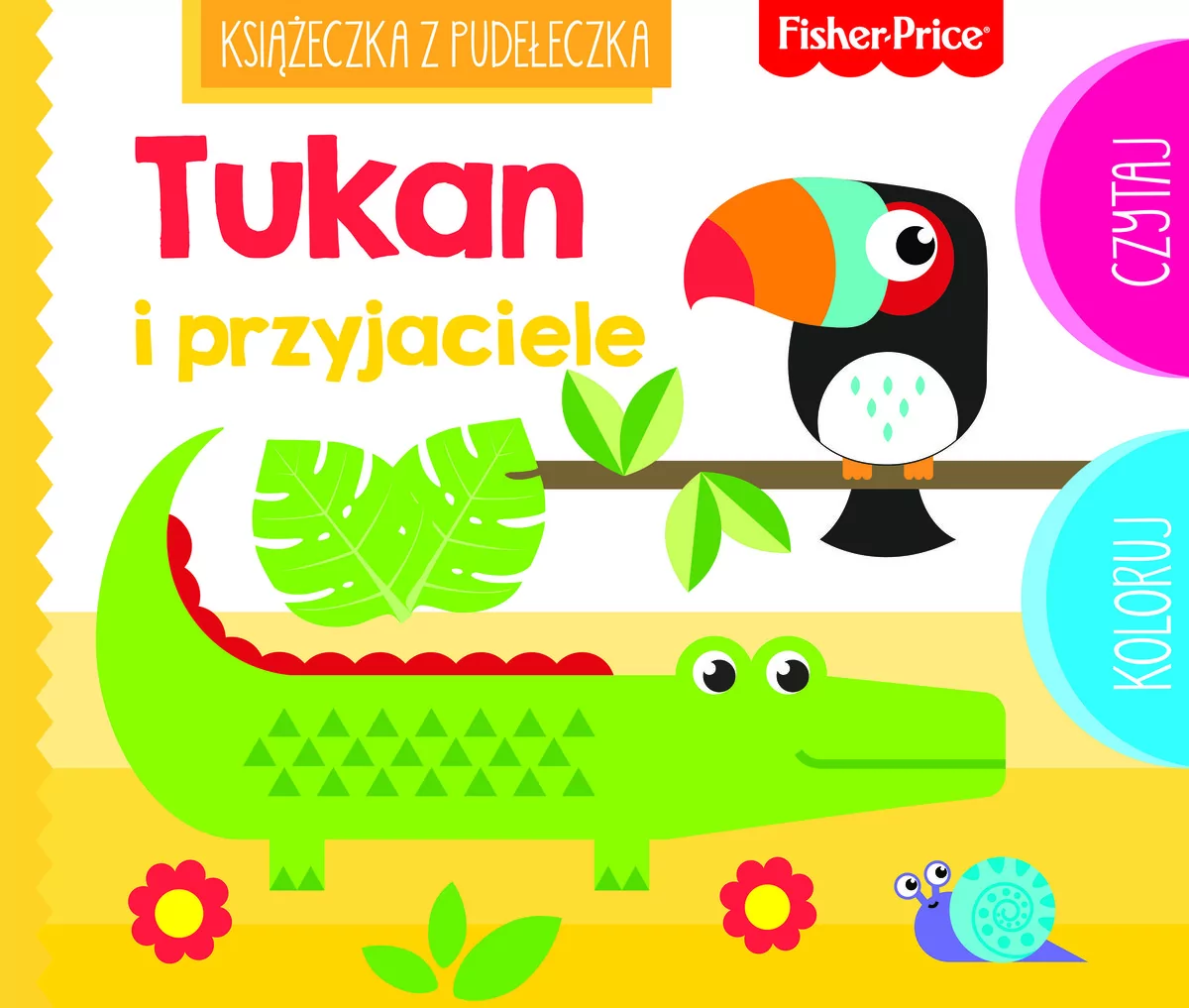 Olesiejuk Sp. z o.o. Anna Wiśniewska Fisher Price Książeczka z pudełeczka. Tukan i przyjaciele