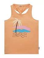 Koszulki i topy damskie - TOM TAILOR Dziewczęta Top z nadrukiem 1031382, 29564 - Light Apricot Orange, 164 - miniaturka - grafika 1