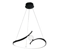 Lampy sufitowe - LED Żyrandol na lince PERLA LED/34W/230V czarny - miniaturka - grafika 1