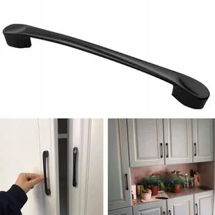 Uchwyt meblowy reling czarny mat 128mm - Meble modułowe i akcesoria - miniaturka - grafika 1