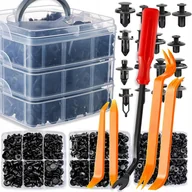 Akcesoria motoryzacyjne - Kołki spinki klipsy samochodowe 625 szt tapicerki uniwersalne 18 rodzajów - miniaturka - grafika 1