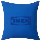 Poszewki na poduszki - IKEA AURTIENDE Poszewka dekoracyjna na poduszkę niebieski 50x50 cm Bawełna - miniaturka - grafika 1