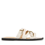 Klapki i japonki damskie - Klapki Guess FLJGRY LEA03 Biały - miniaturka - grafika 1