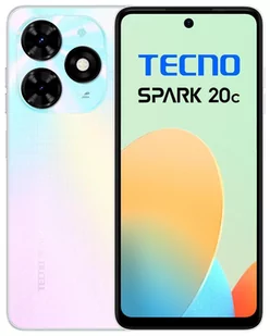 TECNO Spark 20C 4/128GB Mystery White Biały - Telefony komórkowe - miniaturka - grafika 1