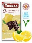 Czekolada - Czekolada gorzka z cytryną bez cukru Torras, 75g - miniaturka - grafika 1