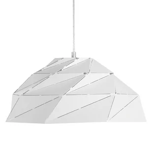 Beliani Lampa wisząca Lampa wisząca metalowa biała RUBICON 69901 - Lampy sufitowe - miniaturka - grafika 1