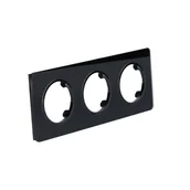 Klawisze i ramki - Onnline Ramka potrójna, szklana, czarna, BETA - miniaturka - grafika 1