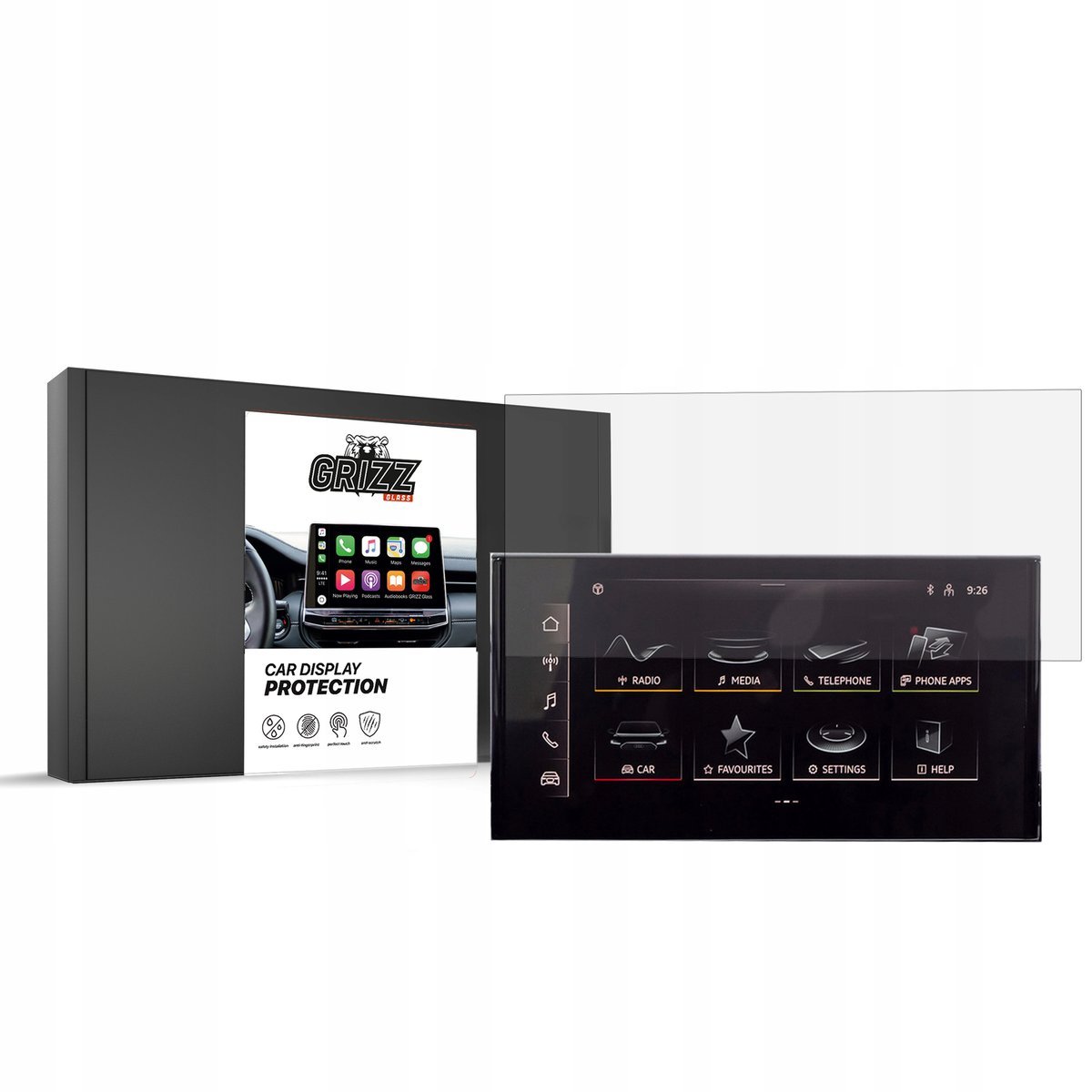 2x Folia matowa GrizzGlass CarDisplay Protection do Audi A5 Sline 2023