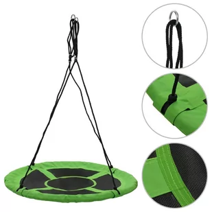 Vida Huśtawka 110 cm 150 kg zielona V-91808 - Place zabaw - miniaturka - grafika 2