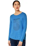 Koszulki i topy damskie - Street One Damska koszulka z długim rękawem, Lapis Blue Melange., 38 - miniaturka - grafika 1